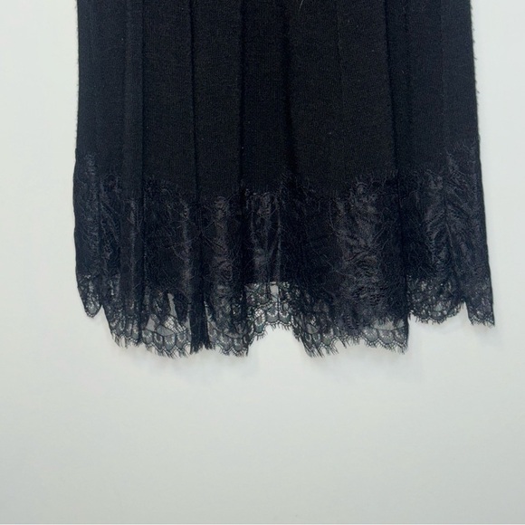 Rinascimento Black Long Sleeve Dress with Lace Hem - Picture 2 of 7